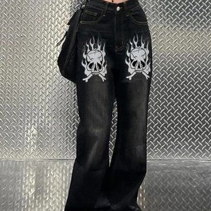 black skull pants